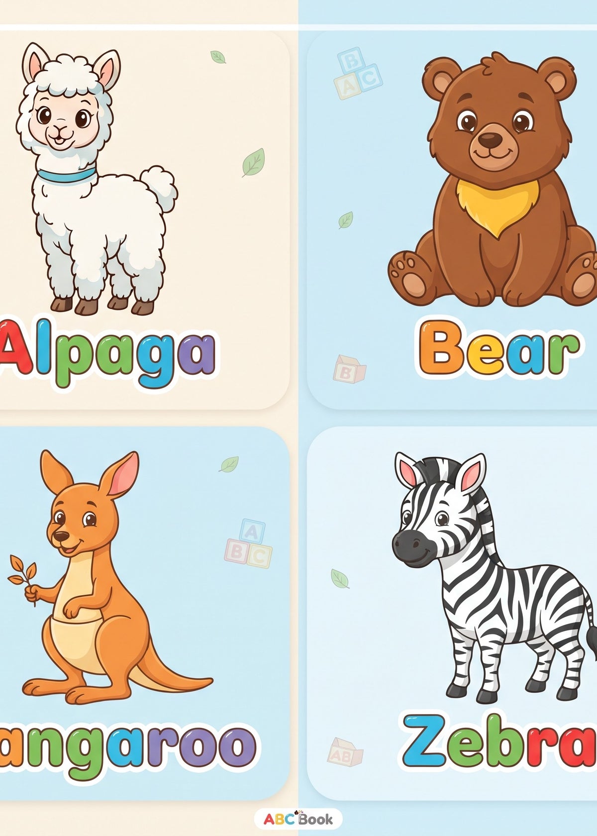 ABC Animal Safar by GlobieTots: Alphabet Coloring Book for Toddlers & Preschoolers